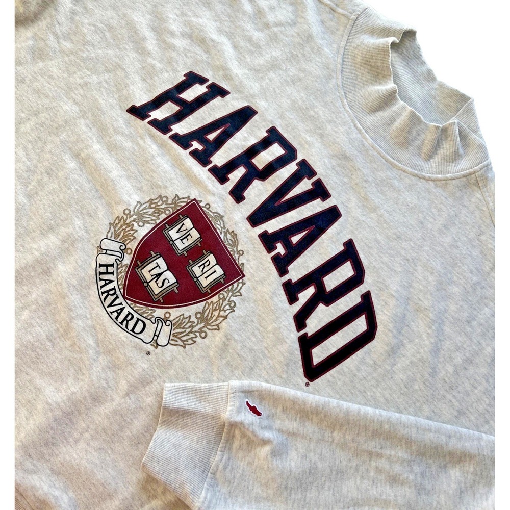Harvard University Sweatshirt Gray Crewneck L Unisex NWT Collegiate Preppy $65